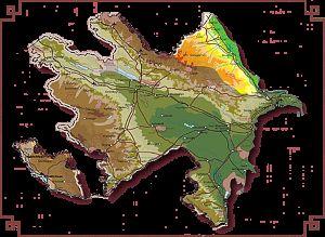 Figure 1: Azerbaijan geographical position.