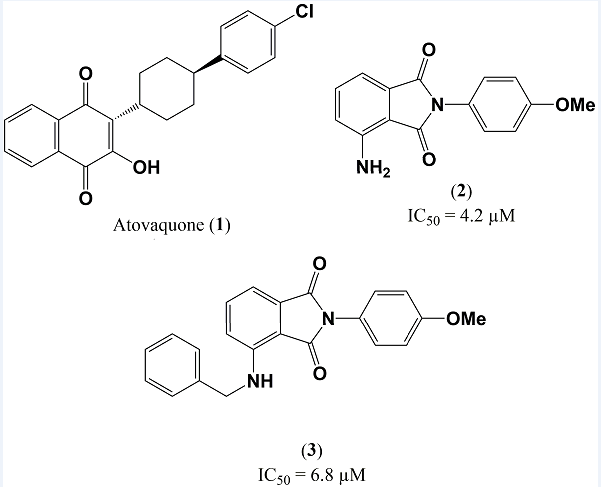 Figure 3: Molecular structures of compounds 1, 2 and 3.