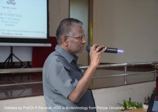 Figure 28: Address by Dr. Rajkumar rajan, Senior Scientist, Zoological Survey of India, Chennai.