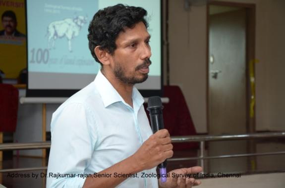 Figure 29: Address by Thiru K. T. Selvavinayagam, Scientist from AFI, Madurai on seaweed.