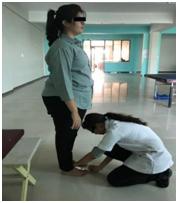 Figure 1: Measurement of Hallux Valgus.