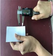 Figure 3: Navicular Drop measurements by Digital Vernier Caliper.