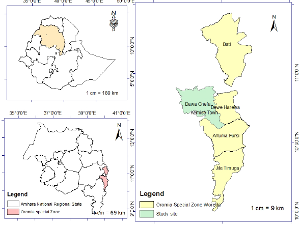 Figure 1: Geographical position of the experimental sites.