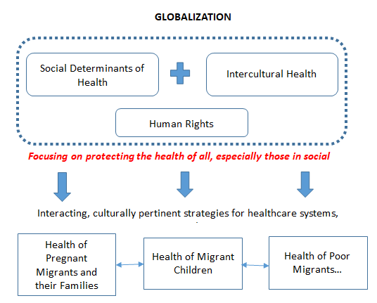 Figure 1: Table 1 presents the definitions of each of these concepts. The social determination approach proposes that living and working conditions (including the migration process if you wish to incorporate them) throughout life is the main factor that defines the health of populations.