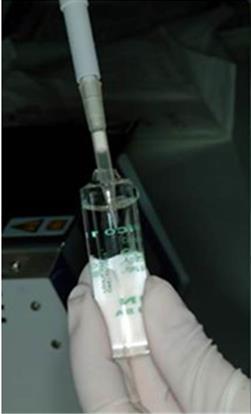 Figure 7: PRP activation allowed platelets to release growth factors contained in the alpha granules.