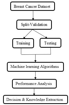 Figure 1: We selected classification algorithm to find the most suitable one for predicting breast cancer.