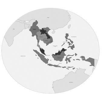 Figure 1: Southeast Asia map.