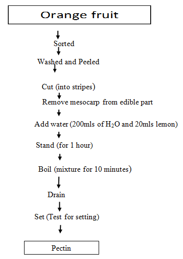 Figure 1: Extraction for pectin [7].