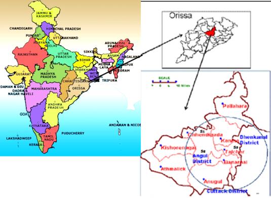 Figure 1: Pie chart showing air quality data and rate of pollution due to industrial and man-made activities in Angul- Talcher area during the year (2010-2017) indicating the percentage of pollution level (Figures 1a-1h).