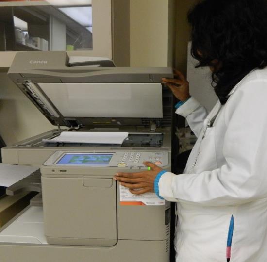 Figure 8: Workers involved in photocopy business are at open risk to exposure of UV- light