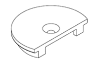 Figure 1: Button mold insert used for cement bonding.
