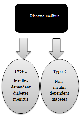 Figure 1: Showing the types of diabetes mellitus.