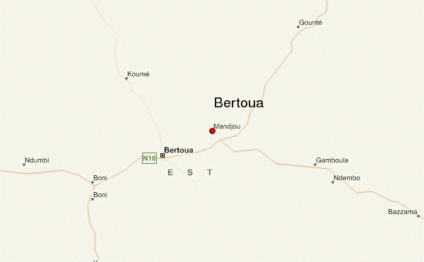 Figure 1: The map of Bertoua Municipality [22].