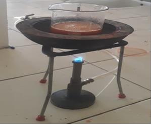 Figure 4: Extraction of carrot juice.