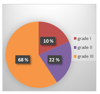 Figure 2: Distribution of patients by histological grade.