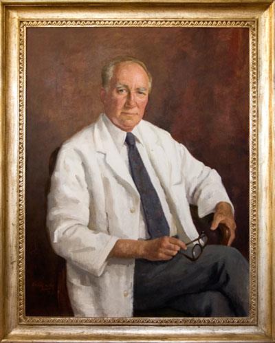 Figure 1: Adams, Raymond D., MD. Artist: _Augusta, George_ | Date Created: _1977_ | MGH Department Affiliation: _Neurology_.
