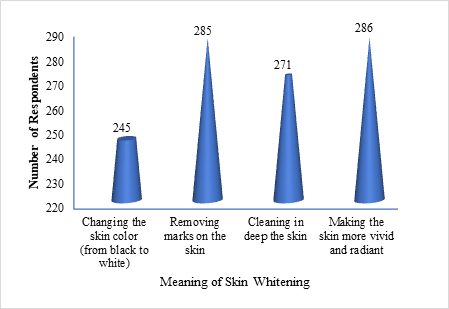 Figure 3: Meaning of Skin Whitening.