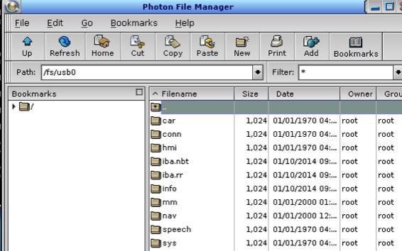 Figure 20: Whilst not a forensically sound method, attempts were made to copy files from this system onto a USB storage device in order to transfer and analyse files elsewhere. This proved somewhat successful and a MAC address (presumed to be for the vehicle) and telephone numbers with associated timestamps were found in a settings.dat file. Due to time limitations, it was not possible to take this progress further and look to overcome the challenges of the QNX system, but the small amount of information captured appears to be promising.