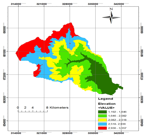 Figure 1: Location of Kulfo watershed.