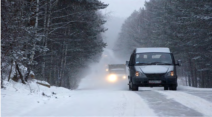Figure 2: The snow with their pallets, suspension.