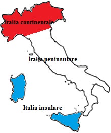 Figure 1: Italy zone: continental peninsular, insular.
