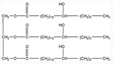 Figure 1: Structural formula of Hydrogenated Castor Oil (HCO).