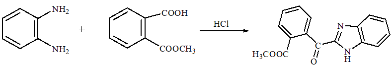 Figure 5: Reaction of OPDA with Acetyl Salicylic Acid.
