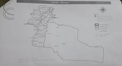 Figure 1: Map of Khairpure District.