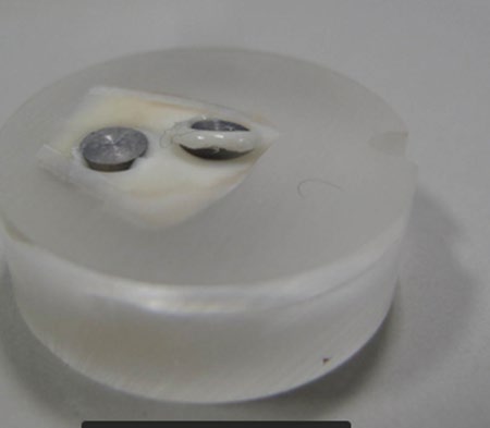 Figure 6: Specimen post-shear bond testing.
