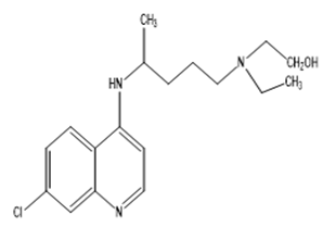 Figure 2: Hydroxychloroquine.