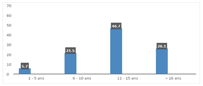 Figure 2: Distribution of victims of abuse by age group.