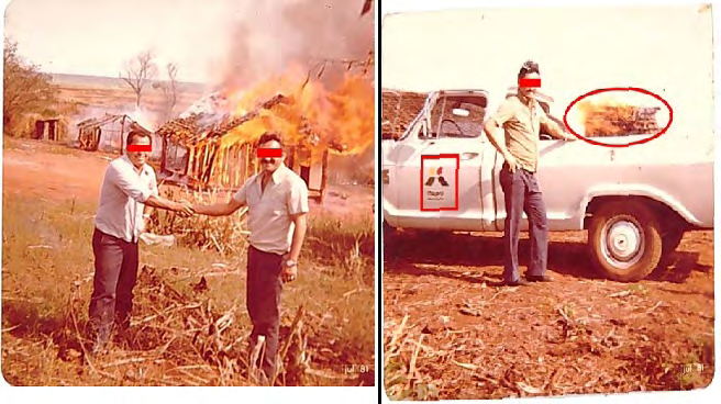 Figure 2: Employees at the Itaipu Plant celebrate house fires and expulsion of Indians (BR-230). Source: The Intercept Brasil, 2018, s. for.
