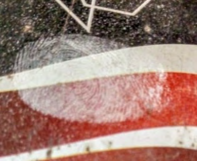 Figure 5: Development of Latent Fingerprint with the help of rock salt powder on Non-Porous Metal surface.