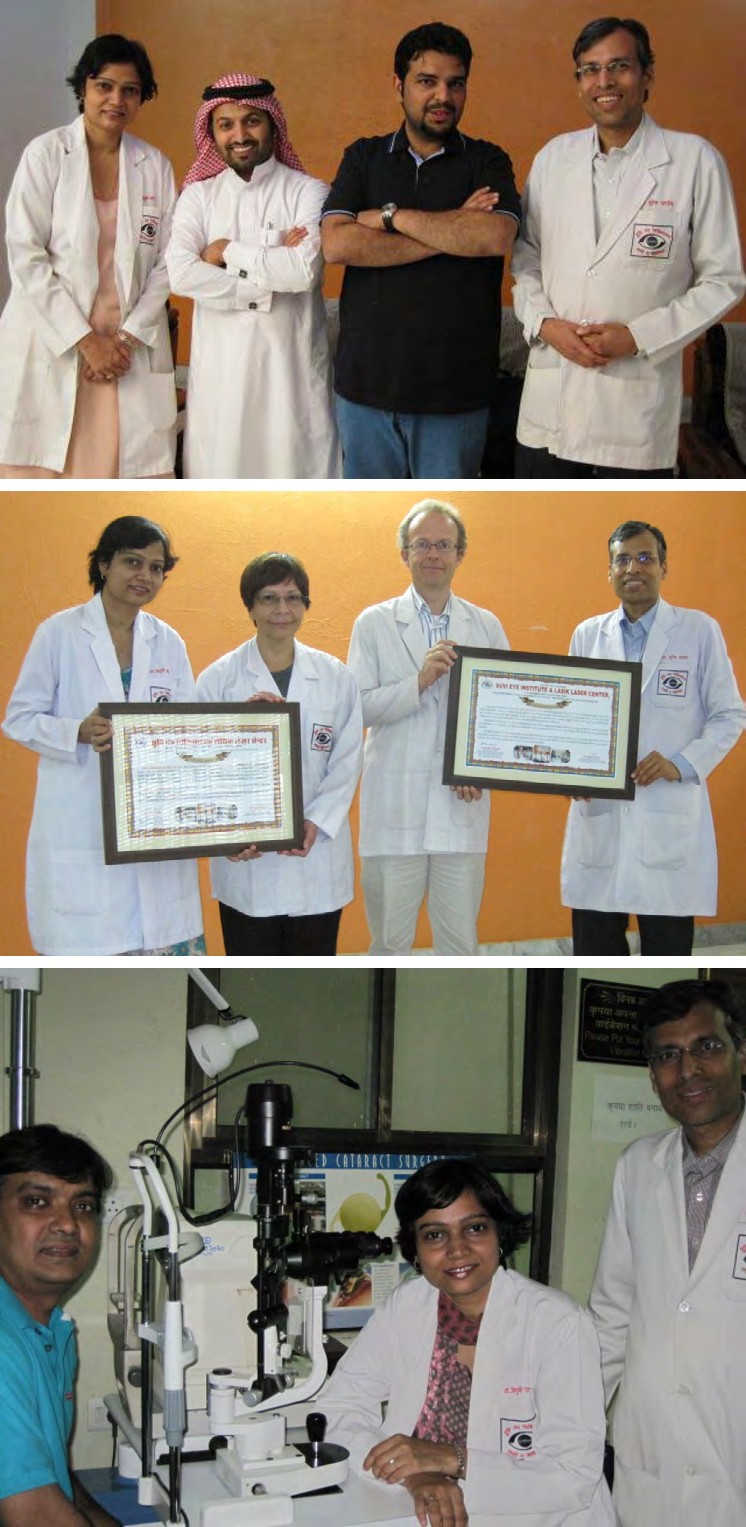 Figure 1: Medical Tourism and Medical Training- Visiting ophthalmologists visited SuVi Eye Institute, Kota for 3 weeks. One of the reasons they came was to observe “a small city, small set-up, without frills where you could still deliver good services in the private practice set-up”.