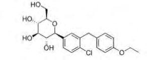 Figure 2: It melts at 65-66 deg C. Dapagliflozin is slightly soluble in water (ca.0.173 mg/ml), soluble in methanol, acetone and other organic solvents. The logarithm partition coefficient in octanol-water is 2.7.