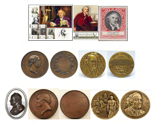 Figure 13: Collectible materials dedicated to dedicated to John Hunter.