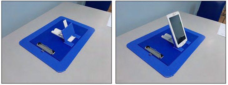 Figure 1: Gagdet Holder Design for Functional Communication in Patient with GBS (A Modification Tool).