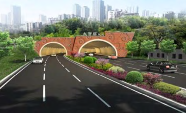 Figure 5: Interior landscaping of tunnels, China [39].