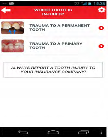 Figure 9: Dental Trauma Guide.