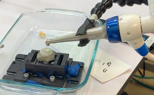 Figure 1: CO2 laser mounted set up.