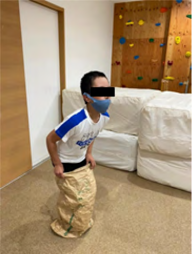 Figure 3: Jumping on trampoline.