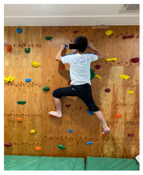 Figure 6: Climbing up and down a 2-metter high giant cushion.