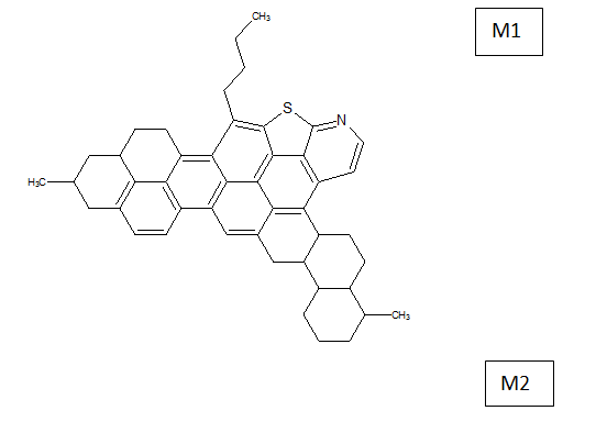 Figure 2: In this case the H/C value calculated for A2 was used for asphaltenes.