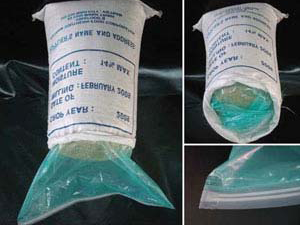 Figure 4: ** Inner plastic enveloped jute bag storage structures.