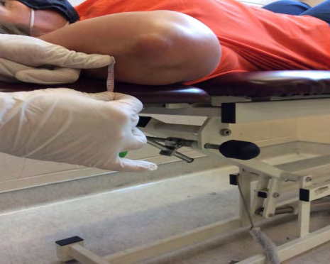 Figure 2: Length testing with a tape measure.