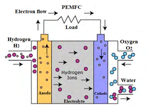 Figure 1: Water management in PEMFC.