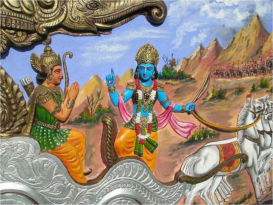 Figure 2: An illustrative example of the iconography of Srimad Bhagavad Gita.
