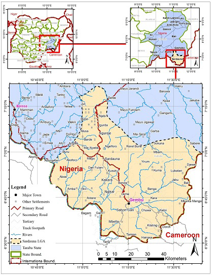 Figure 1: Map of Study Area.
