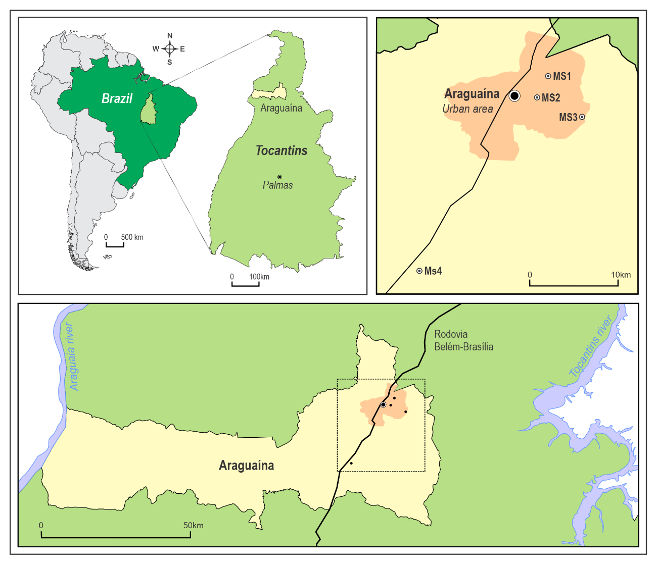 Figure 1: Araguaína map.