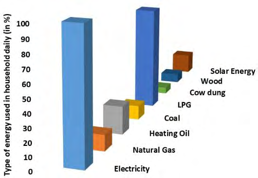 Figure 6: Type of energy used in an urban household daily.
